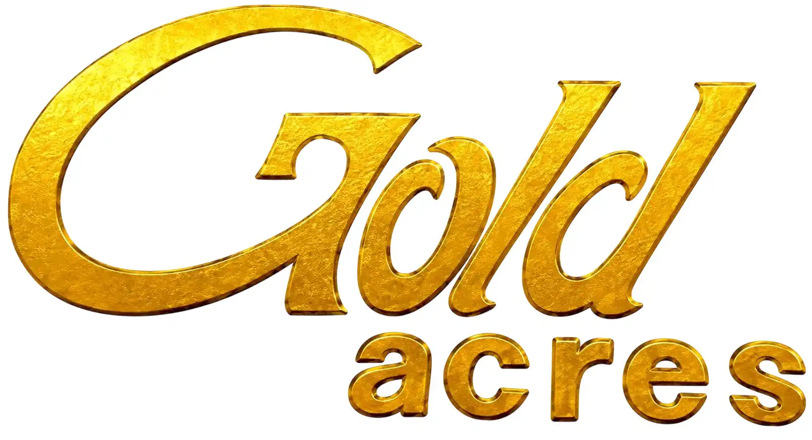 Gold Acres Metallic Wordmark